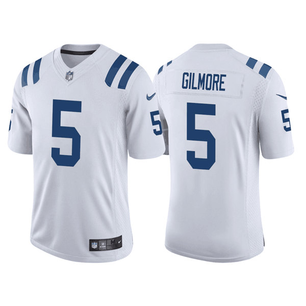 Men's Indianapolis Colts #5 Stephon Gilmore White Stitched Football Jersey
